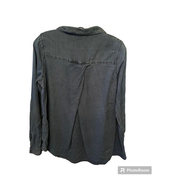 Love Stitch Denim Pearl Snap-down Shirt. Sz.M - Picture 2 of 5